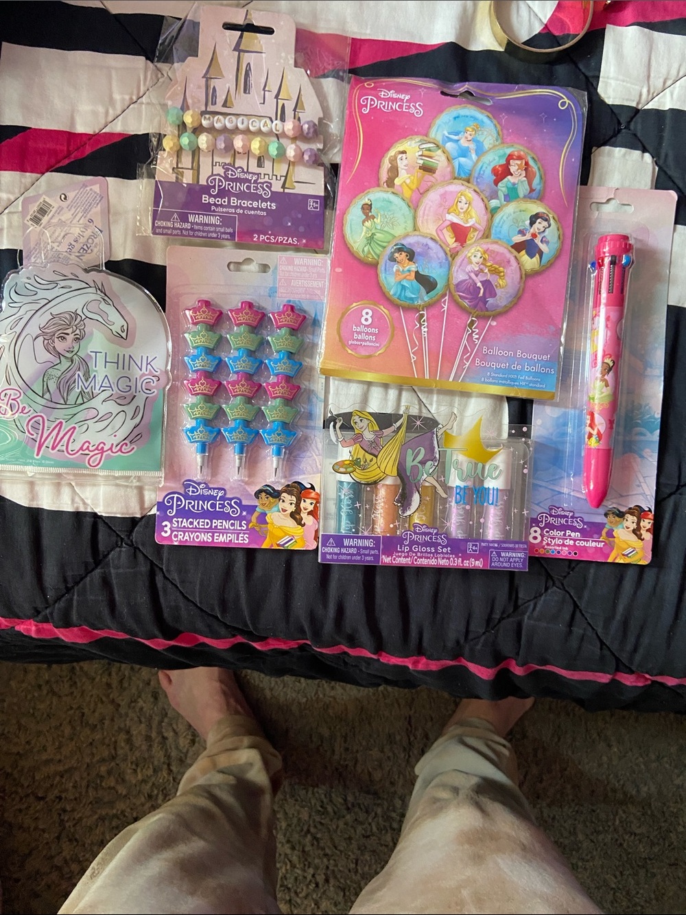 Disney Princess Party Supplies Set - Pink, Purple & Gold Accents